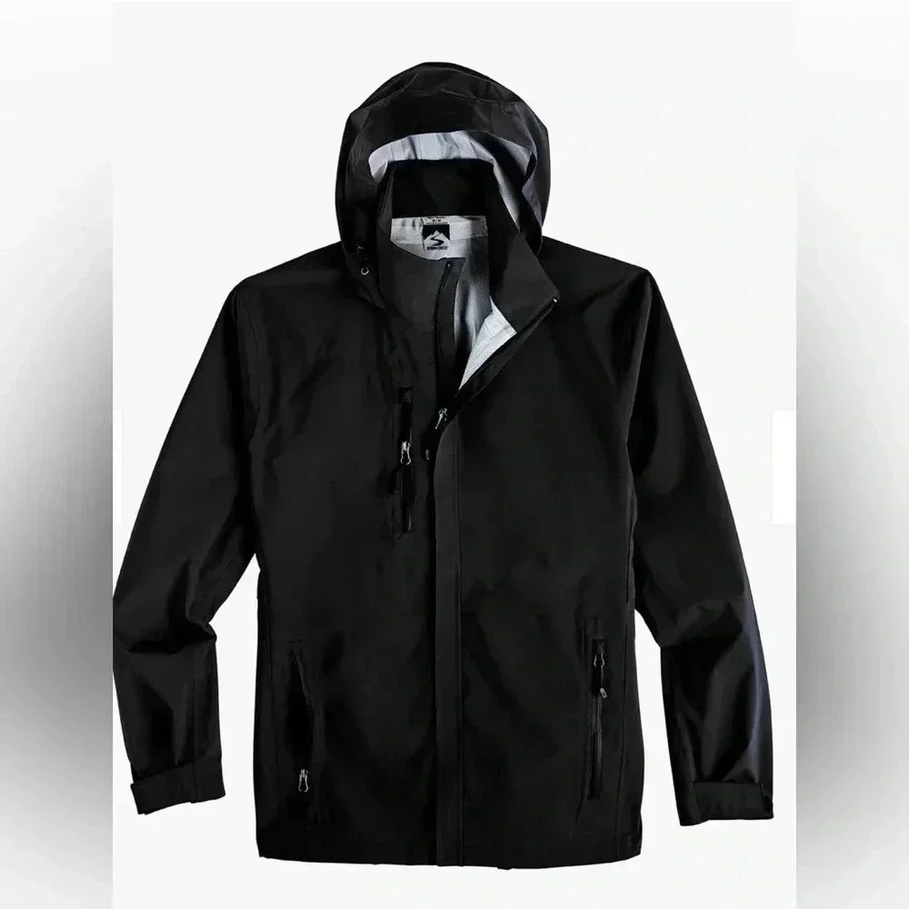 Storm Creek EXPLORER Full Zip Black Rain Jacket Men’s Large Seabourn NEW W/Tags